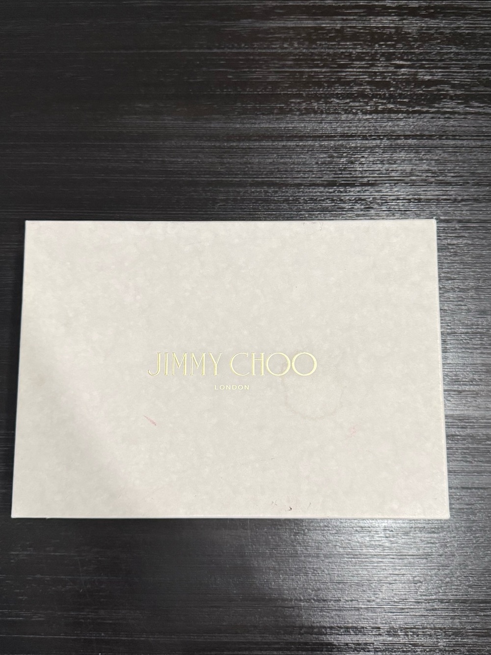 Jimmy Choo Ivory Gift Box with Gold Logo